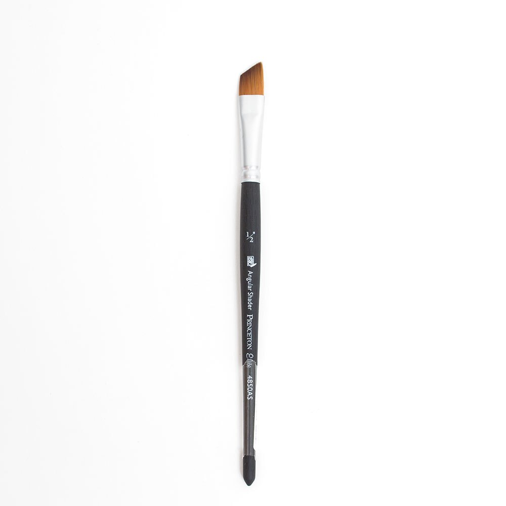 Princeton, Brushes, Art & School, Elite, Synthetic, Kolinsky Sable, Watercolor, 105319, Angle Shader, 1/2